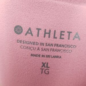 Athleta, Dusty Rose Pink Front-Zip Cross Back Sports Bra, Size XL